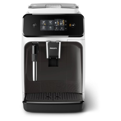 Кавомашина Philips Series 1200 1.8л, зерно + мелена, ручний капучинатор, авторецептів - 2, біло - чорний (EP1223/00)