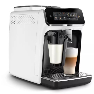 Кавомашина Philips Series 3300 1.8л, зерно + мелена, автомат.капучинатор, дисплей, авторецептів - 6, білий (EP3343/50)