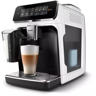 Кавомашина Philips Series 3300 1.8л, зерно + мелена, автомат.капучинатор, дисплей, авторецептів - 6, білий (EP3343/50)