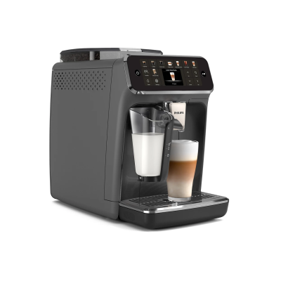 Кавомашина Philips Series 5500, 1.8л, зерно+мелена, автомат.капуч, дисплей, авторецептів -22, холодна кава, сріблясто-чорний (EP Кавомашина Philips Series 5500, 1.8л, зерно+мелена, автомат.капуч, дисплей, авторецептів -22, холодна кава, сріблясто-чорний (EP