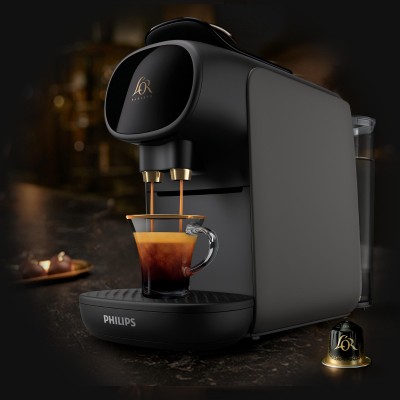 Кавомашина Philips капсульна L'OR Barista Sublime, 0.8л, капсули, чорний (LM9012/60) Кавомашина Philips капсульна L'OR Barista Sublime, 0.8л, капсули, чорний (LM9012/60)