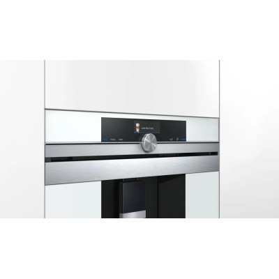 Кавомашина Siemens вбудована, 2.4л, зерно+мелена, автомат.капуч, LED-дисплей, авторецептів -30, білий (CT718L1W0) Кавомашина Siemens вбудована, 2.4л, зерно+мелена, автомат.капуч, LED-дисплей, авторецептів -30, білий (CT718L1W0)