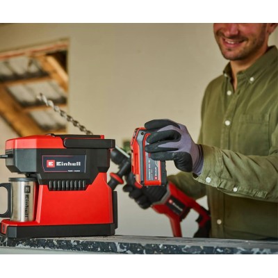 Кавомашина акумуляторна Einhell TE-CF 18 Li - Solo PXC 18В 240мл 80°С 1.2кг без АКБ та ЗП (4609990) Кавомашина акумуляторна Einhell TE-CF 18 Li - Solo PXC 18В 240мл 80°С 1.2кг без АКБ та ЗП (4609990)