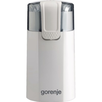 Кавомолка Gorenje роторна 150Вт, об'єм зерен-60г, 3 ступеня помолу, пластик/метал, білий (SMK150WI)