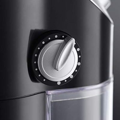 Кавомолка Russell Hobbs жорнова Classic, 140Вт, об'єм зерен-100г, регул.ступеню помолу, пластик, чорний (23120-56) Кавомолка Russell Hobbs жорнова Classic, 140Вт, об'єм зерен-100г, регул.ступеню помолу, пластик, чорний (23120-56)