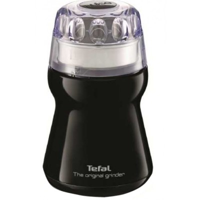Кавомолка Tefal роторна The Original Grinder 180Вт, об'єм зерен-50г, пластик, чорний (GT110838) Кавомолка Tefal роторна The Original Grinder 180Вт, об'єм зерен-50г, пластик, чорний (GT110838)