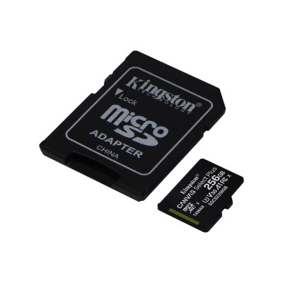 Карта пам'яті Kingston microSD 256GB C10 UHS-I R100/W85MB/s + SD (SDCS2/256GB)