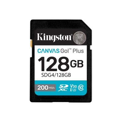 Карта пам'яті Kingston SD 128GB C10 UHS-I U3 V30 R200MB/s (SDG4/128GB) Карта пам'яті Kingston SD 128GB C10 UHS-I U3 V30 R200MB/s (SDG4/128GB)