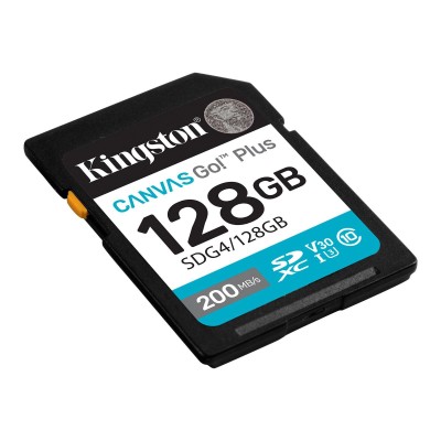 Карта пам'яті Kingston SD 128GB C10 UHS-I U3 V30 R200MB/s (SDG4/128GB) Карта пам'яті Kingston SD 128GB C10 UHS-I U3 V30 R200MB/s (SDG4/128GB)