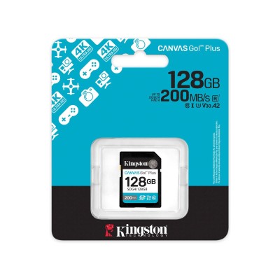 Карта пам'яті Kingston SD 128GB C10 UHS-I U3 V30 R200MB/s (SDG4/128GB) Карта пам'яті Kingston SD 128GB C10 UHS-I U3 V30 R200MB/s (SDG4/128GB)