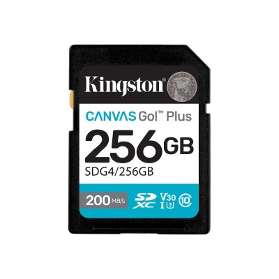 Карта пам'яті Kingston SD 256GB C10 UHS-I U3 V30 R200/W160MB/s (SDG4/256GB) Карта пам'яті Kingston SD 256GB C10 UHS-I U3 V30 R200/W160MB/s (SDG4/256GB)