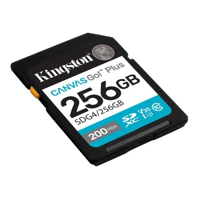 Карта пам'яті Kingston SD 256GB C10 UHS-I U3 V30 R200/W160MB/s (SDG4/256GB) Карта пам'яті Kingston SD 256GB C10 UHS-I U3 V30 R200/W160MB/s (SDG4/256GB)
