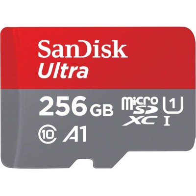 Карта пам'яті SanDisk microSD 256GB C10 UHS-I R150MB/s Ultra (SDSQUAC-256G-GN6MN) Карта пам'яті SanDisk microSD 256GB C10 UHS-I R150MB/s Ultra (SDSQUAC-256G-GN6MN)