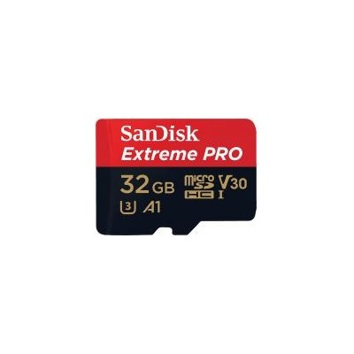 Карта пам'яті SanDisk microSD 32GB C10 UHS-I U3 R100/W90MB/s Extreme Pro V30 + SD (SDSQXCG-032G-GN6MA) Карта пам'яті SanDisk microSD 32GB C10 UHS-I U3 R100/W90MB/s Extreme Pro V30 + SD (SDSQXCG-032G-GN6MA)