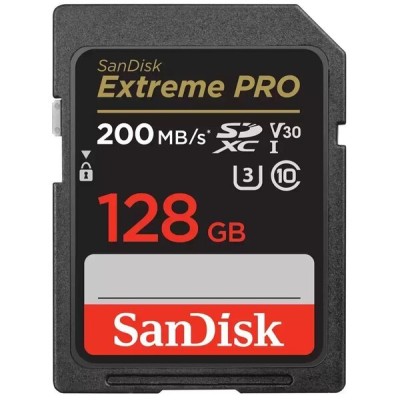 Карта пам'яті SanDisk SD 128GB C10 UHS-I U3 R200/W90MB/s Extreme Pro V30 (SDSDXXD-128G-GN4IN) Карта пам'яті SanDisk SD 128GB C10 UHS-I U3 R200/W90MB/s Extreme Pro V30 (SDSDXXD-128G-GN4IN)