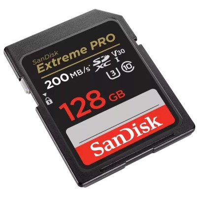 Карта пам'яті SanDisk SD 128GB C10 UHS-I U3 R200/W90MB/s Extreme Pro V30 (SDSDXXD-128G-GN4IN) Карта пам'яті SanDisk SD 128GB C10 UHS-I U3 R200/W90MB/s Extreme Pro V30 (SDSDXXD-128G-GN4IN)