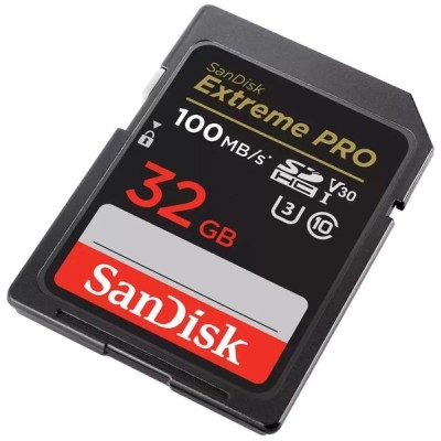 Карта пам'яті SanDisk SD 32GB C10 UHS-I U3 R100/W90MB/s Extreme Pro V30 (SDSDXXO-032G-GN4IN) Карта пам'яті SanDisk SD 32GB C10 UHS-I U3 R100/W90MB/s Extreme Pro V30 (SDSDXXO-032G-GN4IN)