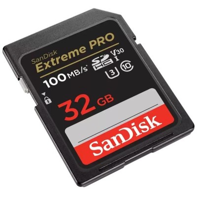 Карта пам'яті SanDisk SD 32GB C10 UHS-I U3 R100/W90MB/s Extreme Pro V30 (SDSDXXO-032G-GN4IN) Карта пам'яті SanDisk SD 32GB C10 UHS-I U3 R100/W90MB/s Extreme Pro V30 (SDSDXXO-032G-GN4IN)