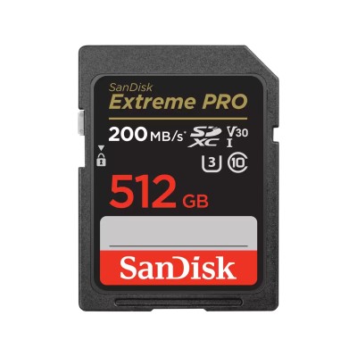 Карта пам'яті SanDisk SD 512GB C10 UHS-I U3 R200/W140MB/s Extreme Pro V30 (SDSDXXD-512G-GN4IN) Карта пам'яті SanDisk SD 512GB C10 UHS-I U3 R200/W140MB/s Extreme Pro V30 (SDSDXXD-512G-GN4IN)