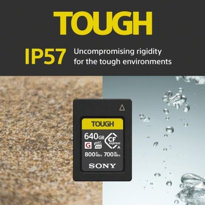Карта пам'яті Sony CFexpress Type A 640GB R800/W700 Tough (CEAG640T.SYM) Карта пам'яті Sony CFexpress Type A 640GB R800/W700 Tough (CEAG640T.SYM)