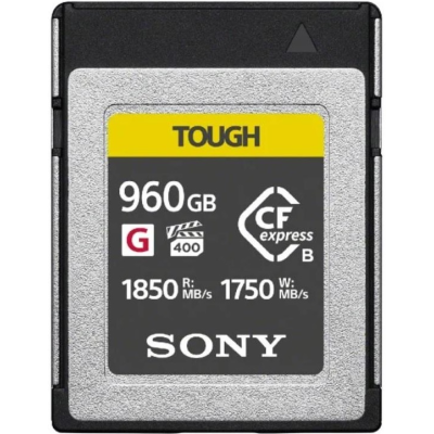 Карта пам'яті Sony CFexpress Type B 960GB R1850/W1750MB/s Tough (CEBG960T.CE7) Карта пам'яті Sony CFexpress Type B 960GB R1850/W1750MB/s Tough (CEBG960T.CE7)