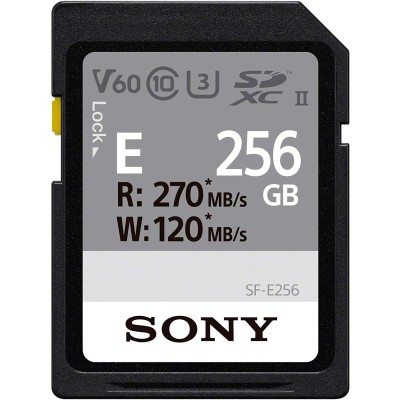 Карта пам'яті Sony SDXC 256GB C10 UHS-II U3 V60 R270/W120MB/s Entry (SFE256.ET4) Карта пам'яті Sony SDXC 256GB C10 UHS-II U3 V60 R270/W120MB/s Entry (SFE256.ET4)