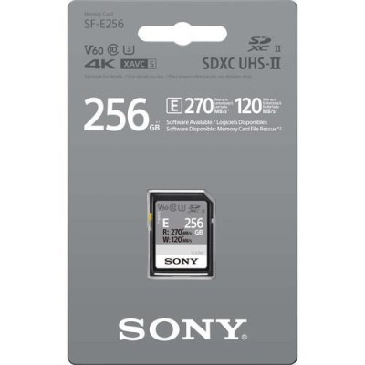 Карта пам'яті Sony SDXC 256GB C10 UHS-II U3 V60 R270/W120MB/s Entry (SFE256.ET4) Карта пам'яті Sony SDXC 256GB C10 UHS-II U3 V60 R270/W120MB/s Entry (SFE256.ET4)