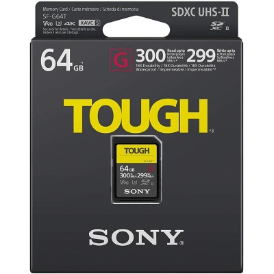 Карта пам'яті Sony SDXC 64GB C10 UHS-II U3 V90 R300/W299MB/s Tough (SF64TG) Карта пам'яті Sony SDXC 64GB C10 UHS-II U3 V90 R300/W299MB/s Tough (SF64TG)