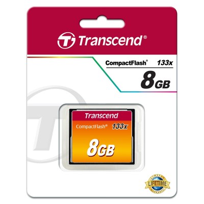 Карта пам'яті Transcend CF 8GB 133X (TS8GCF133) Карта пам'яті Transcend CF 8GB 133X (TS8GCF133)