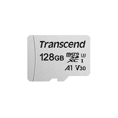 Карта пам'яті Transcend microSD 128GB C10 UHS-I R100/W40MB/s (TS128GUSD300S)