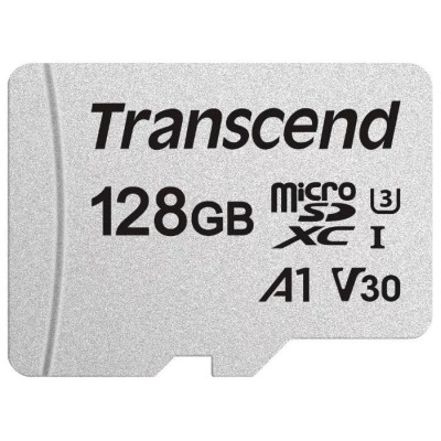 Карта пам'яті Transcend microSD 128GB C10 UHS-I R100/W40MB/s + SD (TS128GUSD300S-A) Карта пам'яті Transcend microSD 128GB C10 UHS-I R100/W40MB/s + SD (TS128GUSD300S-A)