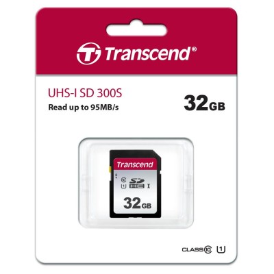 Карта пам'яті Transcend SD 32GB C10 UHS-I R100/W20MB/s (TS32GSDC300S) Карта пам'яті Transcend SD 32GB C10 UHS-I R100/W20MB/s (TS32GSDC300S)