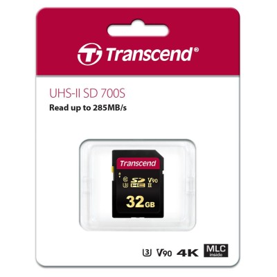Карта пам'яті Transcend SD 32GB C10 UHS-II U3 R285/W220MB/s 4K (TS32GSDC700S) Карта пам'яті Transcend SD 32GB C10 UHS-II U3 R285/W220MB/s 4K (TS32GSDC700S)