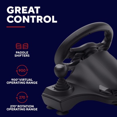 Кермо і педалі Trust GXT 289 Movi, PC/PS4/PS3/Xbox/Nintendo Switch (25122_TRUST) Кермо і педалі Trust GXT 289 Movi, PC/PS4/PS3/Xbox/Nintendo Switch (25122_TRUST)