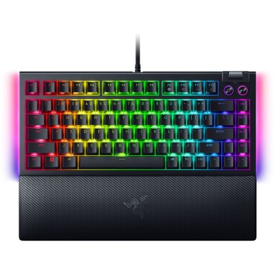 Клавіатура Razer BlackWidow V4 75% RGB 83key Mechanical Tactile Switch GEN-3, USB-A, EN, чорний (RZ03-05000100-R3M1) Клавіатура Razer BlackWidow V4 75% RGB 83key Mechanical Tactile Switch GEN-3, USB-A, EN, чорний (RZ03-05000100-R3M1)