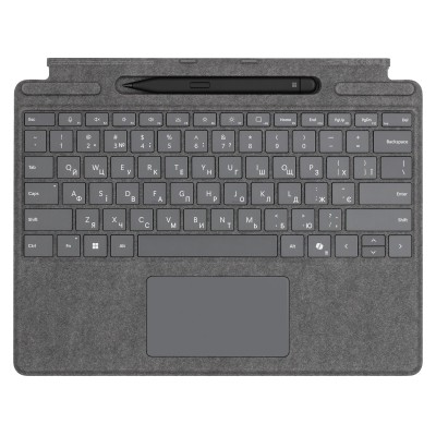 Клавіатура для планшета Surface Pro 8 - 11, Pro X зі стілусом, UKR/ENG, платинова (8X8-00164)