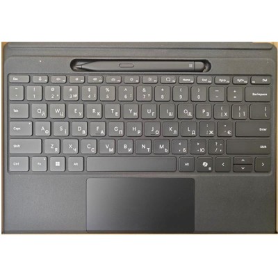 Клавіатура зі стілусом для планшета Microsoft Surface Pro 8 - 11, Pro X, UKR/ENG, чорна (8X8-00141) Клавіатура зі стілусом для планшета Microsoft Surface Pro 8 - 11, Pro X, UKR/ENG, чорна (8X8-00141)