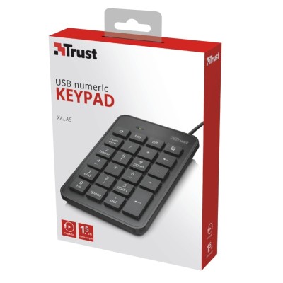 Клавіатура мембрана Trust Xalas USB-A Numeric Keypad 23Key, USB-A, чорний (22221_TRUST) Клавіатура мембрана Trust Xalas USB-A Numeric Keypad 23Key, USB-A, чорний (22221_TRUST)