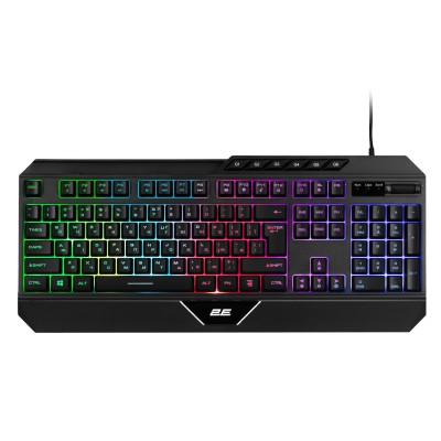 Клавіатура мембранна 2E GAMING KG315 110key, USB-A, EN/UA, RGB, чорний (2E-KG315UBK) Клавіатура мембранна 2E GAMING KG315 110key, USB-A, EN/UA, RGB, чорний (2E-KG315UBK)