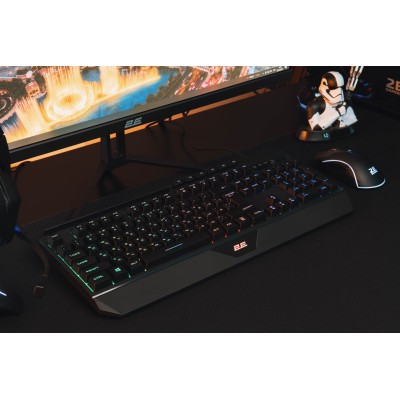 Клавіатура мембранна 2E GAMING KG315 110key, USB-A, EN/UA, RGB, чорний (2E-KG315UBK) Клавіатура мембранна 2E GAMING KG315 110key, USB-A, EN/UA, RGB, чорний (2E-KG315UBK)