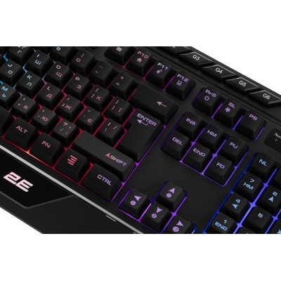 Клавіатура мембранна 2E GAMING KG315 110key, USB-A, EN/UA, RGB, чорний (2E-KG315UBK) Клавіатура мембранна 2E GAMING KG315 110key, USB-A, EN/UA, RGB, чорний (2E-KG315UBK)
