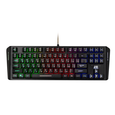 Клавіатура мембранна 2E GAMING KG355 87key, USB-A, EN/UA/RU, LED, чорний (2E-KG355UBK) Клавіатура мембранна 2E GAMING KG355 87key, USB-A, EN/UA/RU, LED, чорний (2E-KG355UBK)