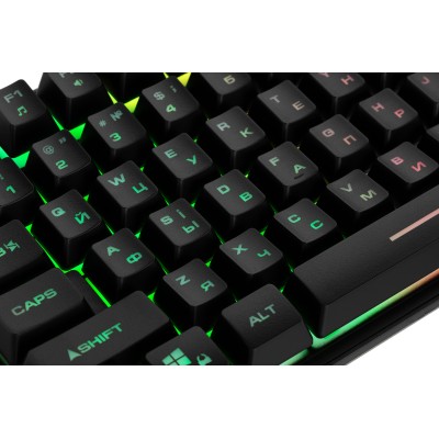Клавіатура мембранна 2E GAMING KG355 87key, USB-A, EN/UA/RU, LED, чорний (2E-KG355UBK) Клавіатура мембранна 2E GAMING KG355 87key, USB-A, EN/UA/RU, LED, чорний (2E-KG355UBK)