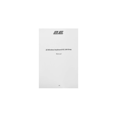Клавіатура мембранна 2E KS240 110key, WL/BT, EN/UK, сіро-чорний (2E-KS240WG_UA) Клавіатура мембранна 2E KS240 110key, WL/BT, EN/UK, сіро-чорний (2E-KS240WG_UA)
