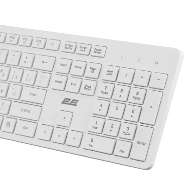 Клавіатура мембранна 2E KS260 106key, WL, EN/UK, білий (2E-KS260WWH_UA) Клавіатура мембранна 2E KS260 106key, WL, EN/UK, білий (2E-KS260WWH_UA)