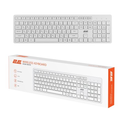 Клавіатура мембранна 2E KS260 106key, WL, EN/UK, білий (2E-KS260WWH_UA) Клавіатура мембранна 2E KS260 106key, WL, EN/UK, білий (2E-KS260WWH_UA)