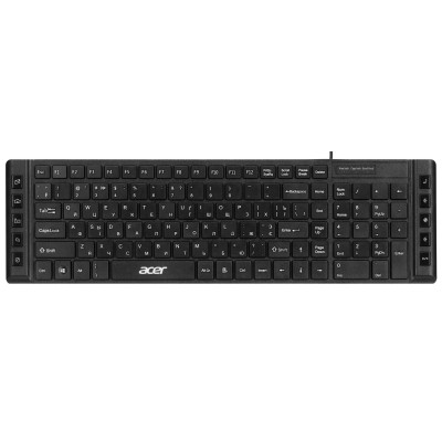 Клавіатура мембранна Acer OKW010, 115key, USB-A, EN/UKR/RU,чорний (ZL.KBDEE.012) Клавіатура мембранна Acer OKW010, 115key, USB-A, EN/UKR/RU,чорний (ZL.KBDEE.012)