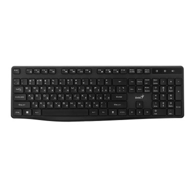 Клавіатура мембранна Genius KB-7200, 104key, WL, EN/UKR, чорний (31320002406) Клавіатура мембранна Genius KB-7200, 104key, WL, EN/UKR, чорний (31320002406)