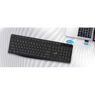 Клавіатура мембранна Genius KB-7200, 104key, WL, EN/UKR, чорний (31320002406) Клавіатура мембранна Genius KB-7200, 104key, WL, EN/UKR, чорний (31320002406)