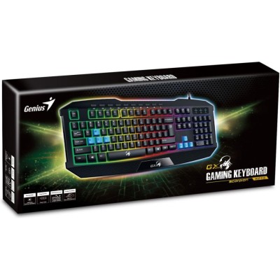 Клавіатура мембранна Genius Scorpion K-215, 114key, USB-A, чорний (31310474105) Клавіатура мембранна Genius Scorpion K-215, 114key, USB-A, чорний (31310474105)